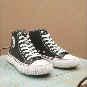 PF Flyers Center Hi Sandlot Sneakers Size 6 Womens / 5 Mens Black 7232613